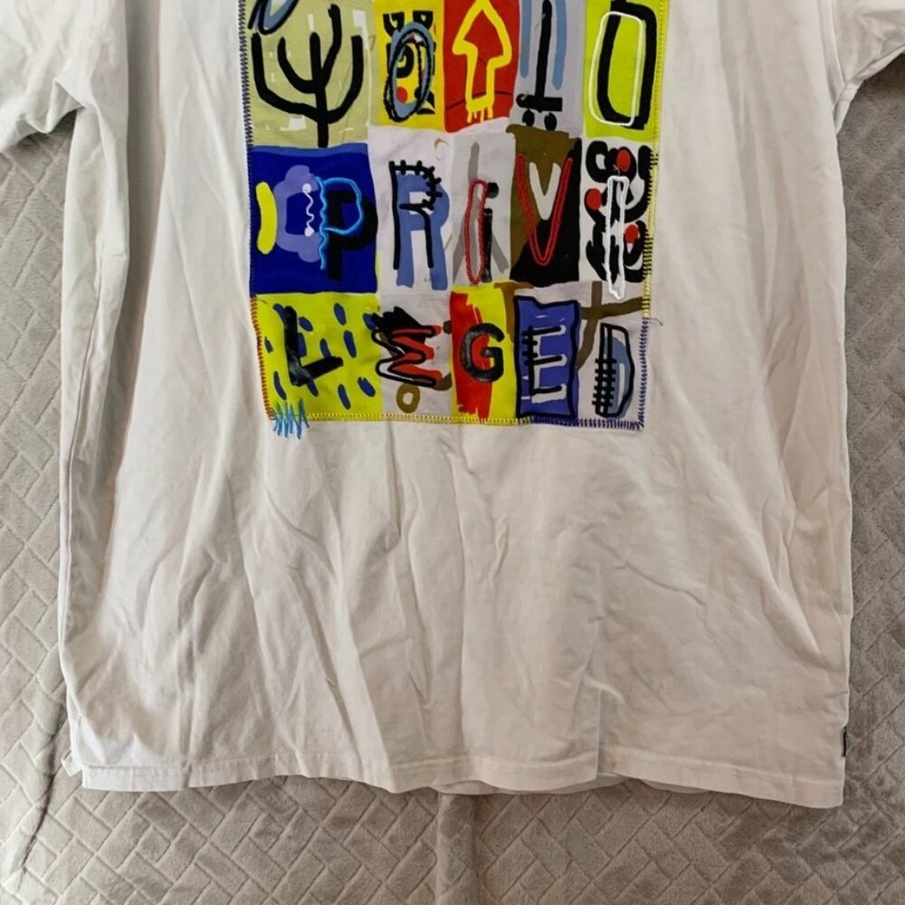 Bleecker & Mercer Mens 3X T-Shirt White Graphic Print Short Sleeve Logo - Picture 6 of 16